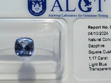 Light Blue Sapphire - Cushion