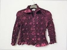 🌼 Lila Plissee Langarm Top