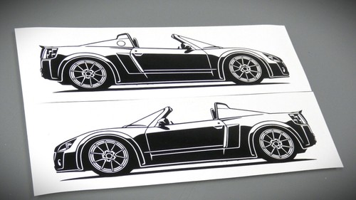 Opel speedster sticker - opel,