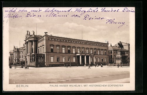 Ansichtskarte berlin palais - ansichtskarte, berlin,