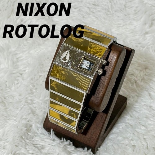 Nixon rotolog uhr gelb - nixon, seltene
