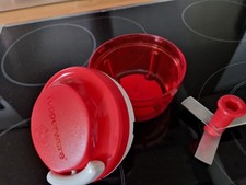 TUPPERWARE**TURBO-CHEF**ROT**GEBRAUCHT**VOLL FUNKTIONSFÄHIG**