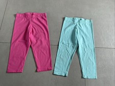 Kinderkleidung Gr. 140 2x Capri Leggins 3/4 Stoffhose Sommerhose