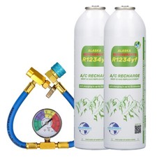 R1234yf 750gr Gas Ersatz Kältemittel Befüllen der Klimaanlage mit Schlauch