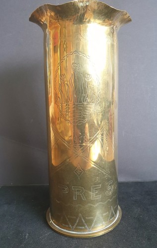 Ww1 british trench art ypern - art, 'ypern