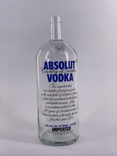 ABSOLUT VODKA 3Liter LEER Empty Display Bottle Deko