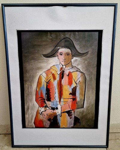 Sitzender harlekin - sitzender,