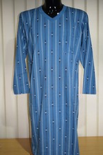 Herren Nachthemd Nachtwäsche Langarm Baumwolle...Größe M,L,XL,XXL,3XL