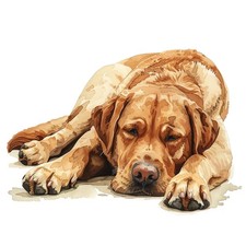 6x Sticker Labrador Car