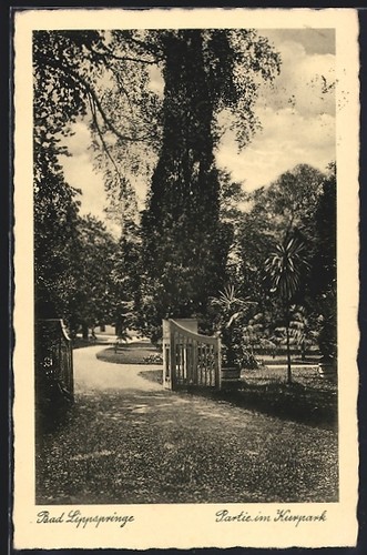 Ansichtskarte bad lippspringe - ansichtskarte,