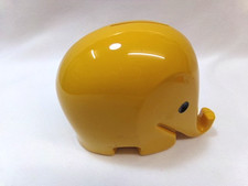 Dresdner Bank Elefant -  Drumbo Spardose Gelb ohne Schlüssel -