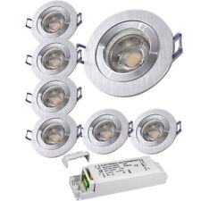 Umrüst Set Halogen auf LED • 12V IP44 Einbaustrahler Bad Dusche 5W Trafo dabei