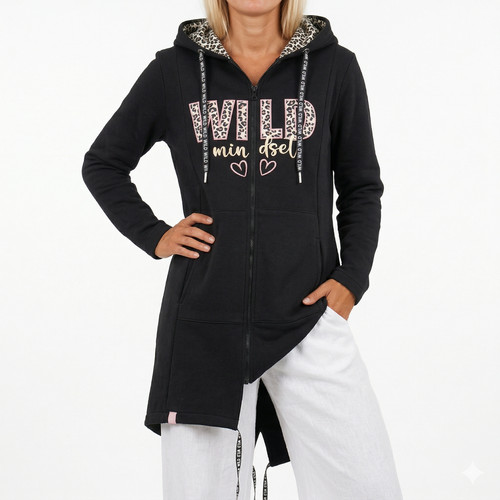 Zwillingsherz hoodiemantel - zwillingsherz,