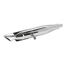 Auspuff Schwalbenschwanz einteilig - Baujahr 1950, verchromt - passend für AWO 4