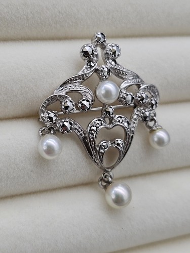 Sk35 antik jugendstil brosche - jugendstil,