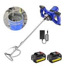 Kabellos Mörtelrührer Rührwerk Rührgerät Zementrührer 5000 Watt inkl. Rührer