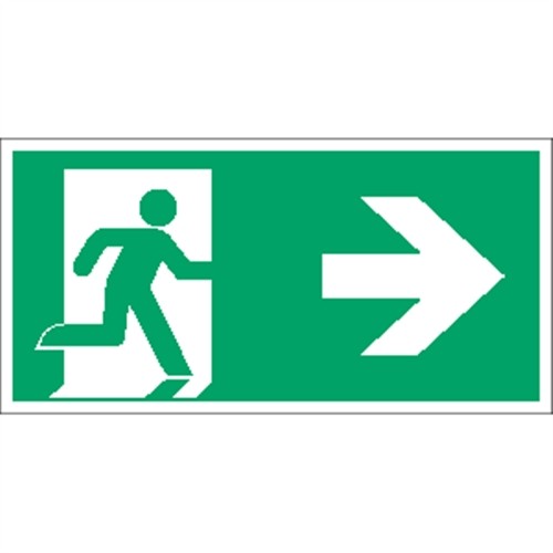Aufkleber notausgang rechts - aufkleber,