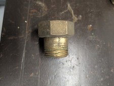 1x Messing Verschraubung 1 1/4“ IG x 1" AG Zoll Flachdichtend Überwurfmutter