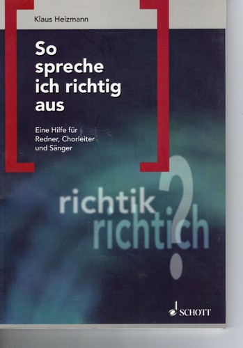 Spreche ich richtig aus - so,