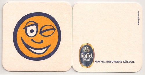 Gaffel kölsch bierdeckel - gaffel,