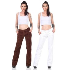 Damen Cordhose Hosen Hüfthose