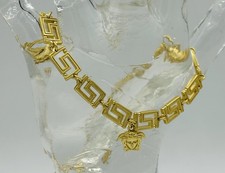 Necklace Versace Made In Italy Modeschmuck 40 Cm Medusa Vergoldet