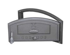 Backofentür 490 x 215 Steinofentür Ofentür Gusseisen Pizzaofen Brotofen Tür