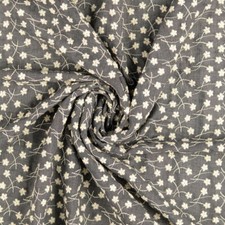 0,5m Voile Stickerei