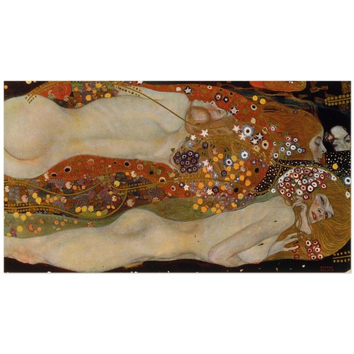 Gustav klimt wasserschlangen - gustav, klimt,