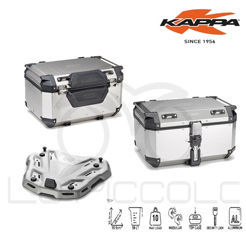 Kappa koffer aluminium kfr580a - kappa,