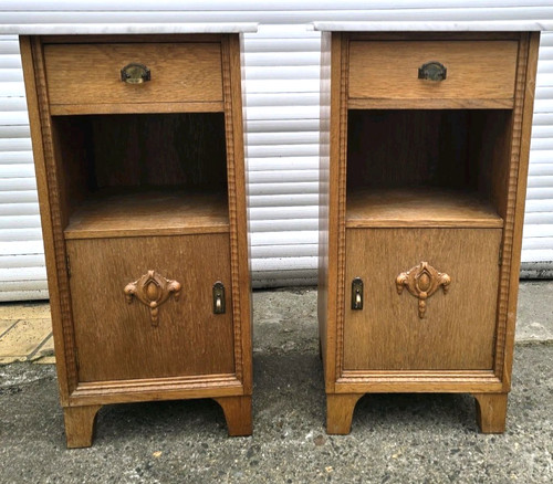 Paar jugendstil nachtische - ,