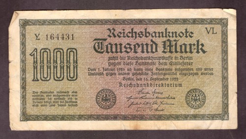 Papiergeld deutsches reich - papiergeld,