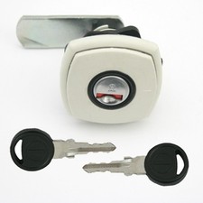 Klappenschloss Schloss Serviceklappe Gaskasten Wohnwagen Wohnmobil Caravan weiß 