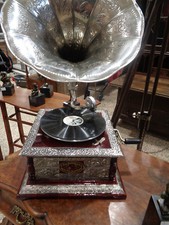 Grommophone Stil 2 Zeit aus Mahagoni funktiostüchtig