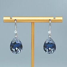 Elegante Ohrringe mit Swarovski® Kristall Tropfen/ Birne Ohrringe Geschenk Neu