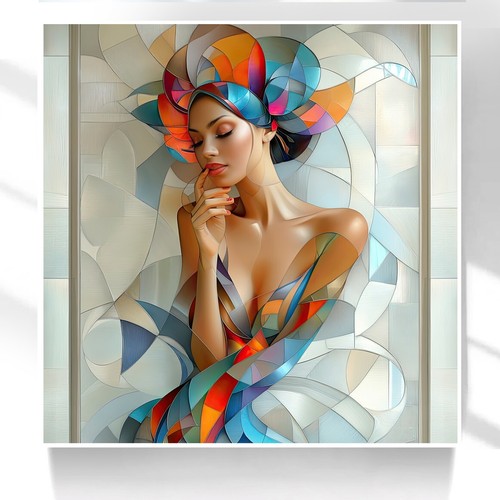 Leinwand bild frau - leinwand,