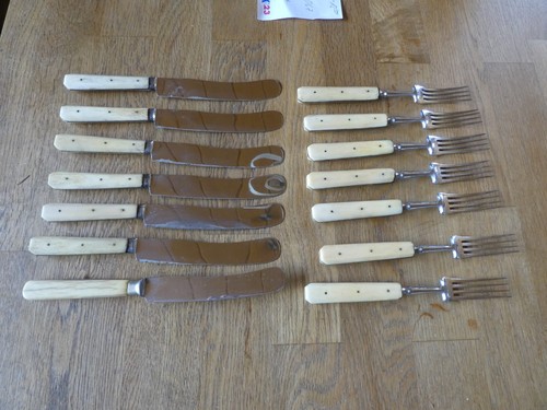 Tlg vintage hornbesteck - tlg.,
