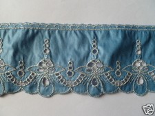 Band Spitzenband Glanzsatin