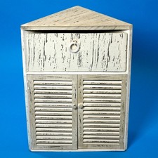 Holz Eckschrank shabby chic