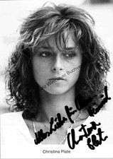 Original Autogramm Christina Plate /// Autograph signiert signed signee P 348970