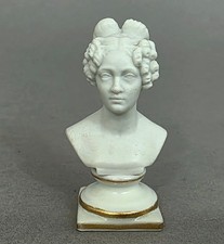 K1991 KPM Berlin Büste der Charlotte von Preußen, 1837-1844, 1.Wahl, Höhe 6,5 cm