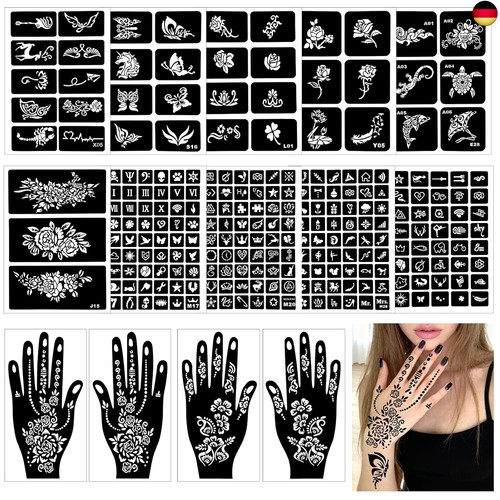 Henna schablonen 247 stück - 247,