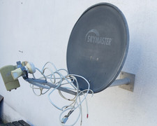 SKYMASTER SAT Spiegel Stahl 60cm Mit LNB und Halterung, Komplett .