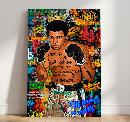 Boxing muhammad ali - muhammad, wandbild