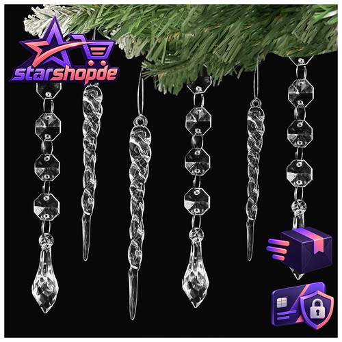 Christbaumschmuck eiszapfen - christbaumschmuck,