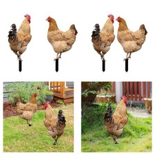 Hühner Tierstatue, Pfähle