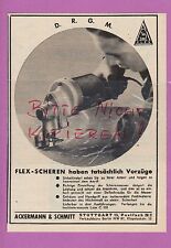 STUTTGART, Werbung 1936, Ackermann & Schmitt Flex-Scheren 