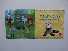 Sammelfigur BPZ " Collect all 8 ! " Pocahontas " Meeko