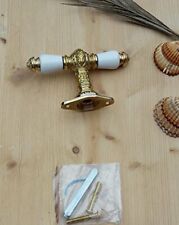 Antik Style Fensterolive Fenster Griff Jugendstil Olive Messing Poliert F47P