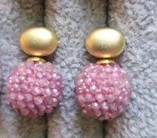 OHRRINGE MIT PINK SAPHIREN ZUM